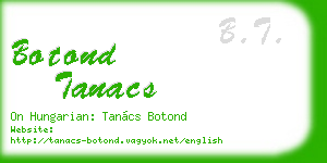 botond tanacs business card